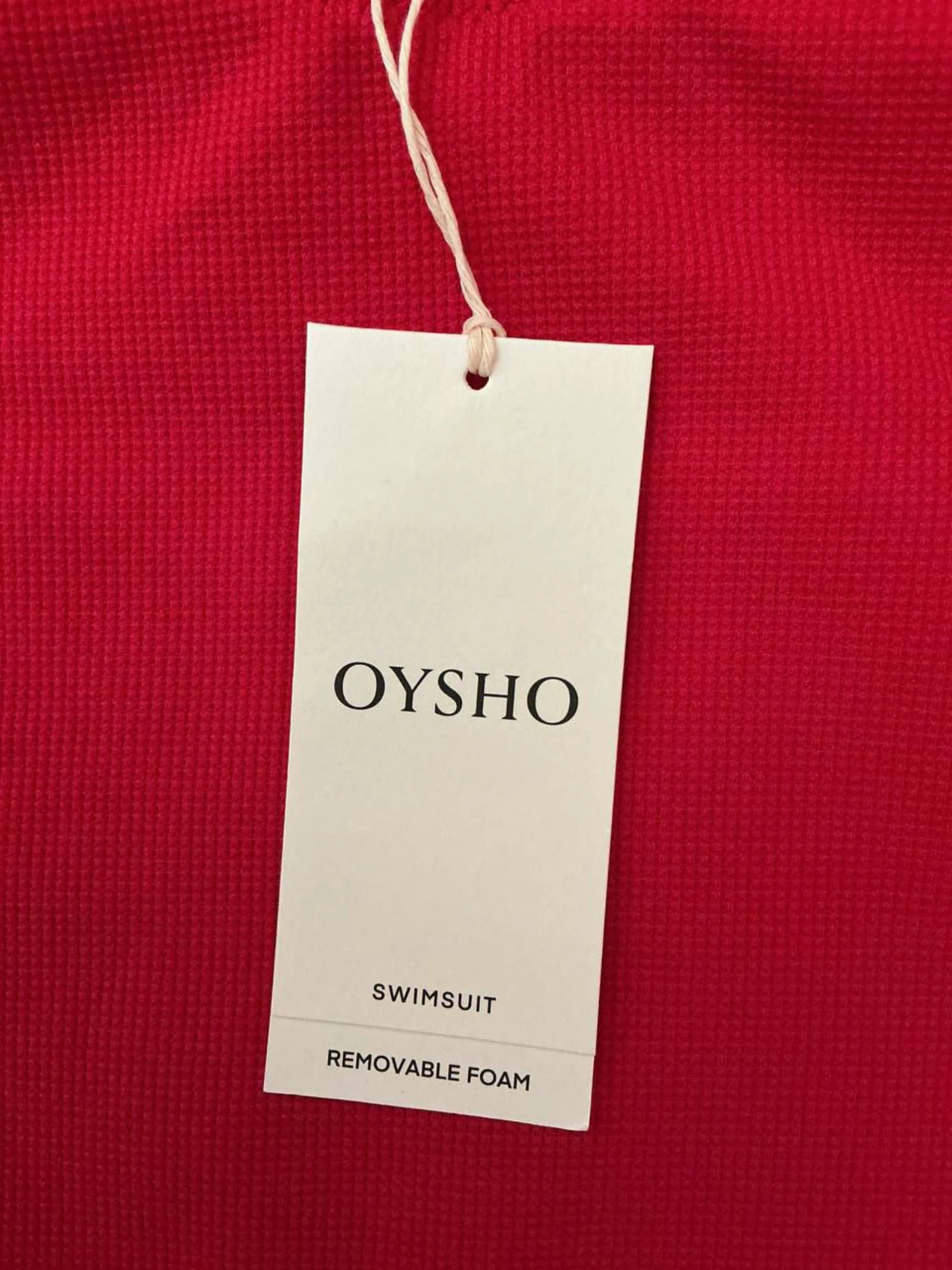 Maiô 1 Peça Feminino Oysho Vermelho Tamanho 36 – photo 3